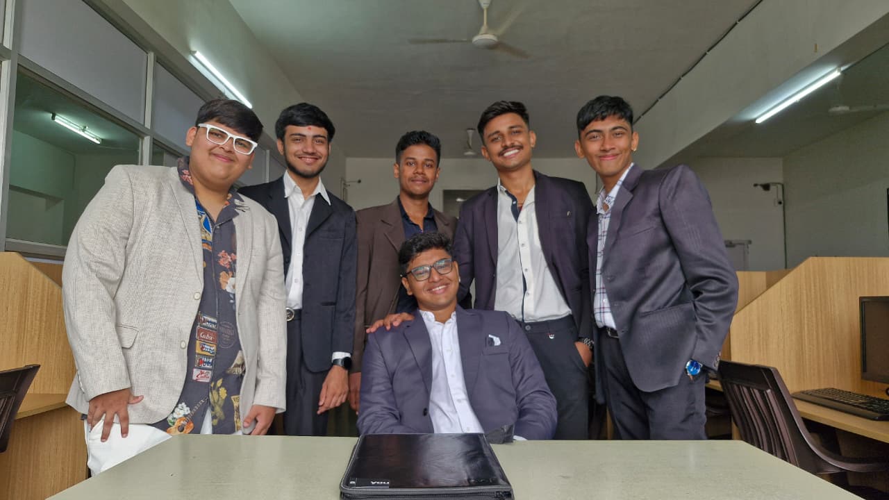 Team photo with colleagues